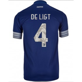 Jalkapallo Pelipaidat Juventus Matthijs de Ligt 4 Vieraspaita 2020-2021 Lyhythihainen